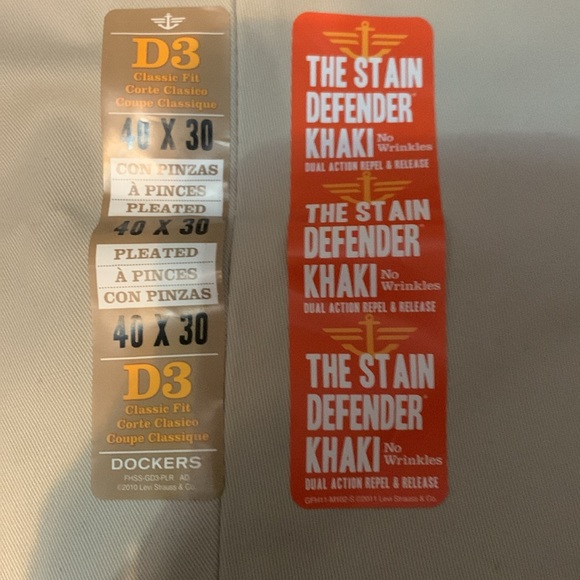 DOCKERS CUFFED DRESS PANTS:  SIZE 40 W by 30 L: NWT - Picture 3 of 10